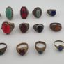 Heritage Antique Brass Jewellery Collection of 15 Mixed Rings Image 10