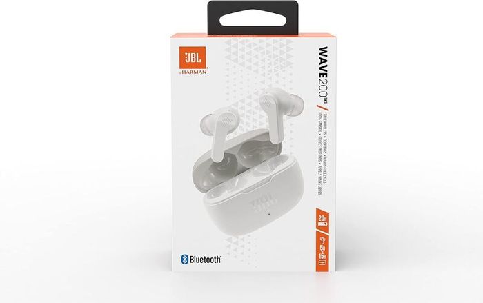 JBL Wave 200TWS Wireless in-Ear Headphones-Bluetooth Headphones with Deep Bass Sound and IPX2 Water Resistance, Complete with Charging case (New)