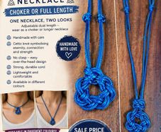 celtic cross handmade necklace