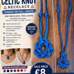 celtic cross handmade necklace
