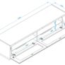 Alphason Horizon Reversible Tv Stand 1200 - Adho1200 Image 6