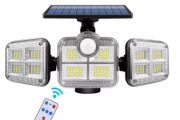 Solar Lights 122led IP65 Waterproof Outdoor Indoor Solar Lamp With Adjustable Head Wide Lighting Angle Garden Business Office Security