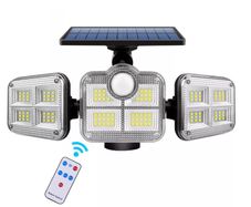Solar Lights 122led IP65 Waterproof Outdoor Indoor Solar Lamp With Adjustable Head Wide Lighting Angle Garden Business Office Security