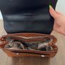 GUESS Brown Geometric Handbag Image 2