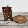 Vintage hardwood plant stand Image 3