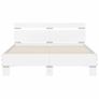 Bed Frame without Mattress White 120x190 cm Small Double Image 3