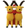 Christmas Inflatable Santa and Reindeer Decoration LED 130 cm Image 4