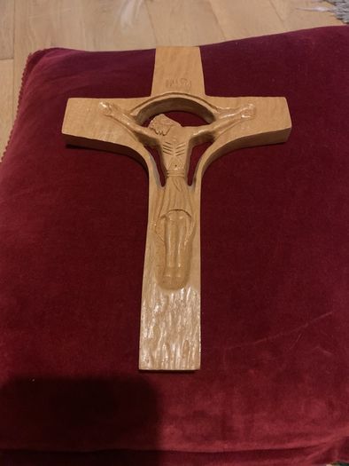 Vintage Carved Wooden Cross