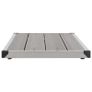 Outdoor Shower Tray WPC Stainless Steel 110x62 cm Grey Image 5