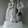 The Leonardo Collection Large Victorian Blue/ White Ornament Image 7
