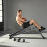 Multifunctional weight bench, adjustable incline and flat bench with 6-position backrest, 3-position seat, black Image 5