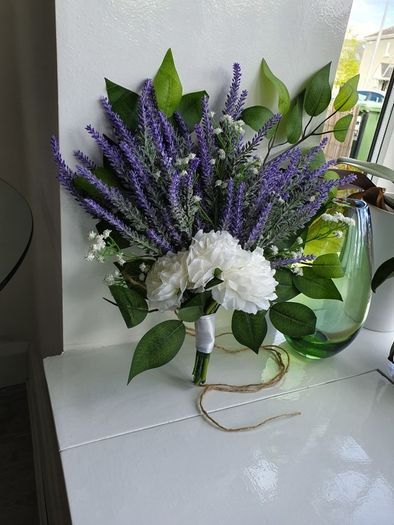 Lavender chair/ pew ends