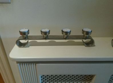 Four silver tealight holder