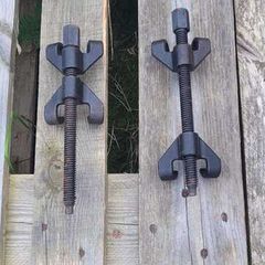 Heavy duty coil spring clamps