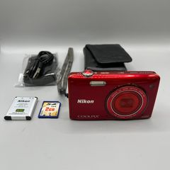 Nikon Coolpix S5200 16MP Digital Camera Red - Full Kit WiFi