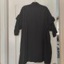 BNWT Cameo Rose Black Ruched Button Front Mini Smock Dress, size S Image 8