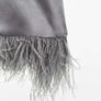 Zara Satin Dress With Feathers Image 5