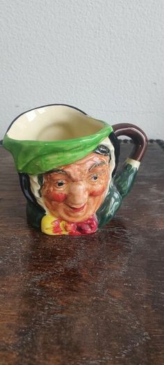 Royal Doulton Miniature Jug - Sairy Gamp - Miniature Jug D 6045 by Leslie Harradine & Harry Fenton