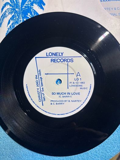 Christy And The Last of the Teenage Idols vinyl single Irish