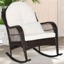 Rocking Chair With Seat And Back Cushion Image 3