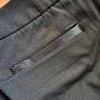 BNWT - Diesel Side-stripe pleat-front Black trouser Image 2