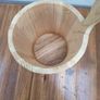 Wooden sauna bucket and ladle set Image 3