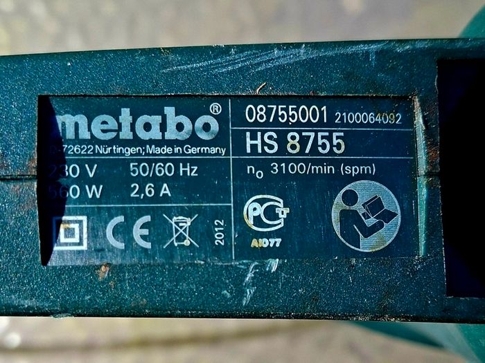 Metabo HS 8755 Electric Hedge Trimmer - 560W (55cm Blade)