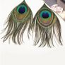 Eye-catching Peacock Feather Earrings Image 3