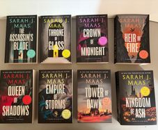 Throne of Glass Series 8 Book Set - Grey Cover Version Paperback - Sarah J Maas