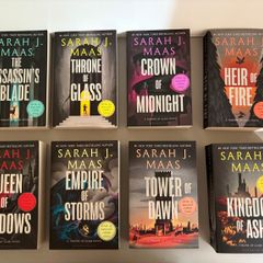 Throne of Glass Series 8 Book Set - Grey Cover Version Paperback - Sarah J Maas