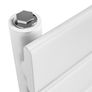 White towel radiator 1200x450mm Image 4