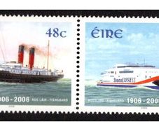 2006 Ireland Centenary of the Rosslare-Fishguard Ferry Service Commemorative Stamps Mint Never Hinged (MNH)