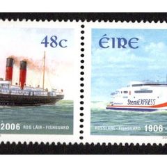 2006 Ireland Centenary of the Rosslare-Fishguard Ferry Service Commemorative Stamps Mint Never Hinged (MNH)