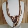 Vintage Style Jewelry Lot Statement Necklace and 2 Pairs of Earrings Image 3