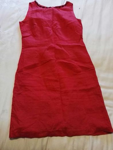 Zara Red Linen Dress