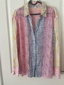 River Island Beach Blouse Size 10