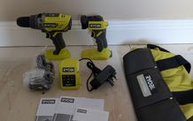 RYOBI 18V Cordless Combi Drill Driver Kit