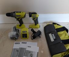 RYOBI 18V Cordless Combi Drill Driver Kit