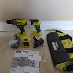RYOBI 18V Cordless Combi Drill Driver Kit