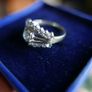 Vintage 9Ct Yellow Gold 375 Cocktail  Ring 2,12g size L Image 8