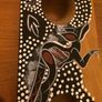 Australian hand painted wooden wine holder Image 4