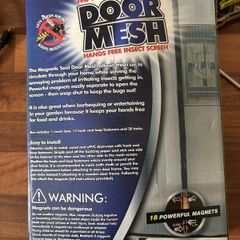 Motorhome caravan magnetic door mesh