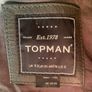 Topman Mens Genuine Leather Biker Jacket Size Small Image 5