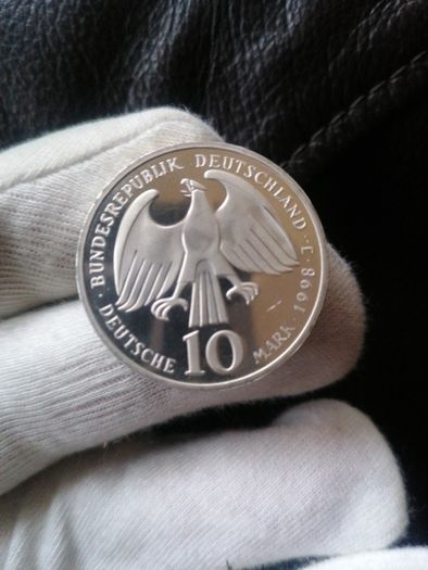 1998 Germany Silver Proof 10 Mark Coin