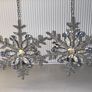 2 Fabulous Silver with Crystal & Delmonte Stones Hanging Candle Holders Image 8