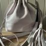 Radley London drawstring crossbody bag light purple pebble-grain leather Image 2