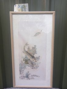 Fish Swimming, signed, painting, D18