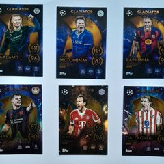 6 Match Attax Gladiator Football Cards