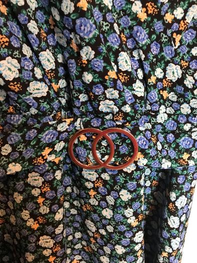 Emily and Me navy print dress size 10 New with tags