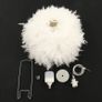 Lampshade Fluffy Pendant Feather Light Shade for Ceilings with E27 Bulb Romantic Droplight Lampshade Elegant Feather Floor Lamps Home Decoration for Living Room Image 3